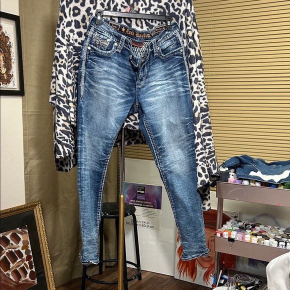Rock Revival Blue Women's Jeans - Picture 2 of 3